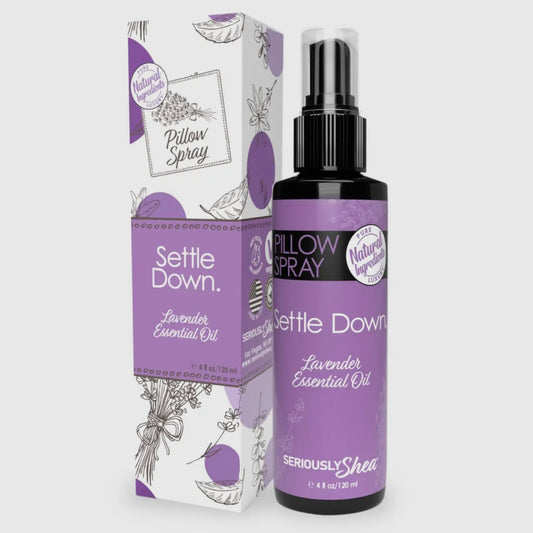 Settle Down Pillow Spray (Lavender Essential Oil) by Seriously Shea